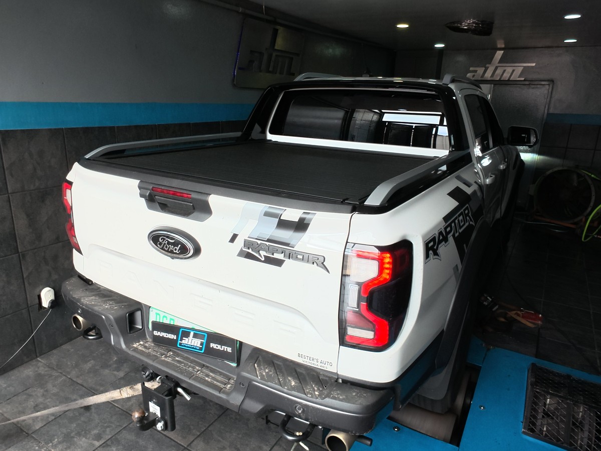 Ford Ranger Raptor secured for custom ECU calibration at ATM Chiptuning